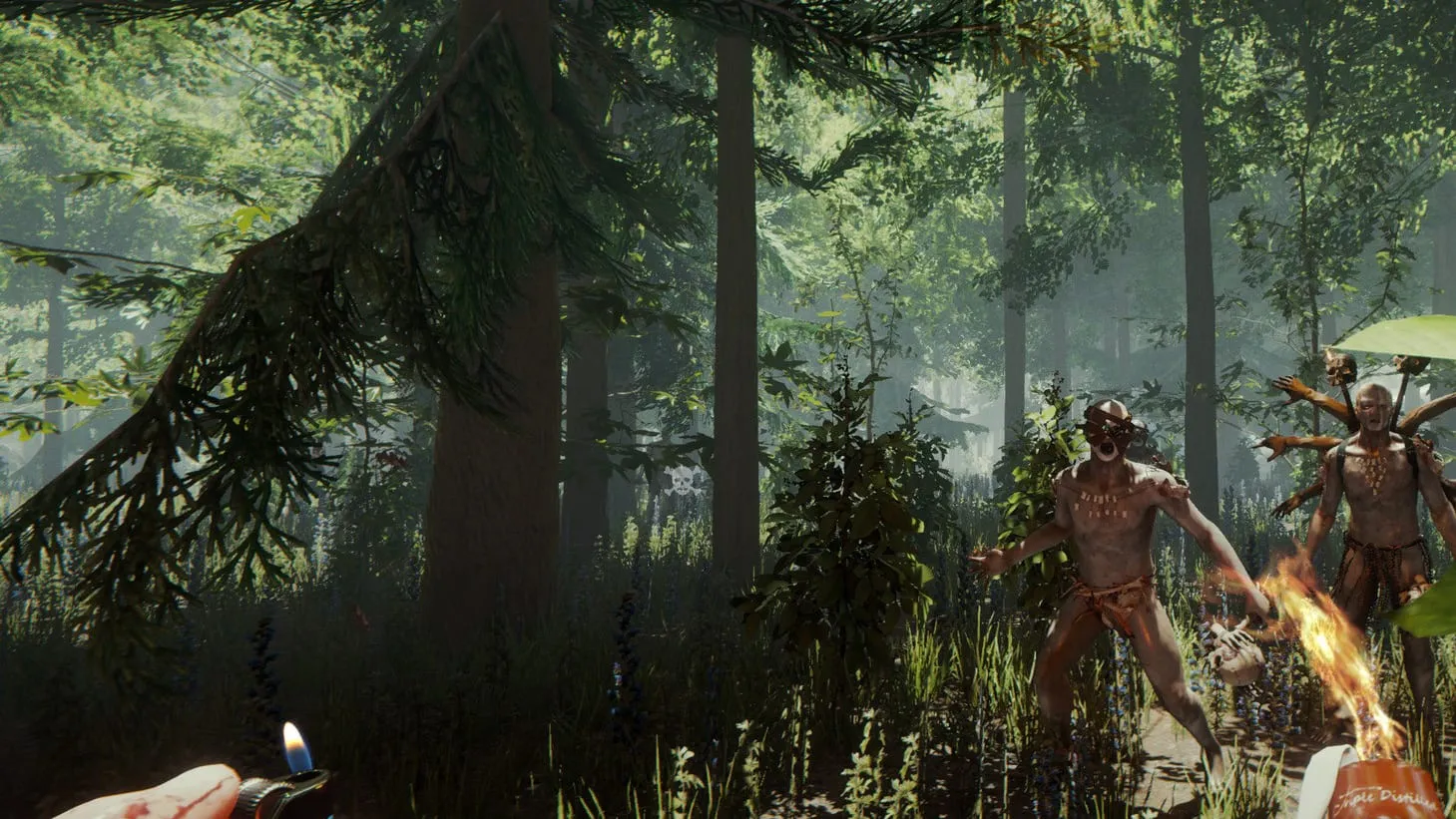 Spielszene aus The Forest VR, Bild 1