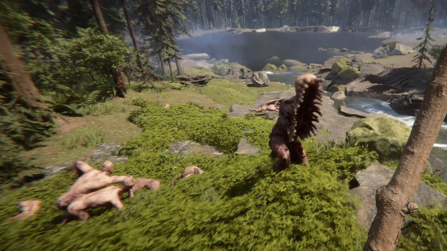Spielszene aus The Forest VR, Bild 3